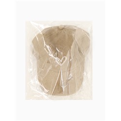 Кепка женская MINAKU «Сердце», размер 56-58, бежевая, вареный деним