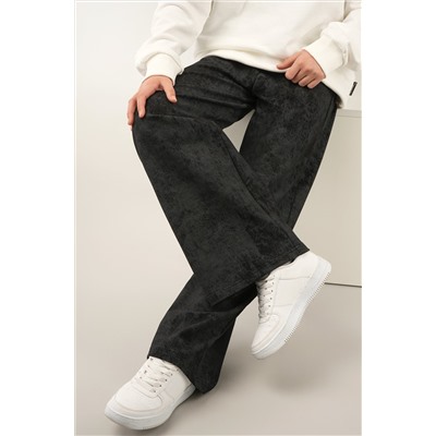 Брюки палаццо из футера для девочки Happyfox