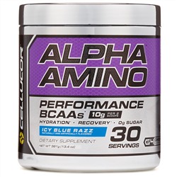 Cellucor, Alpha Amino, BCAA для улучшения результатов, льдисто-голубая вспышка, 381 г (13,4 унции)