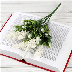 Цветок искусственный Лаванда 34 см белая / 7B29440-W /уп 2/200/800/