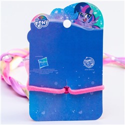 Коса на резинке для волос «Бантик», My Little Pony, 40 см (+-2 см)