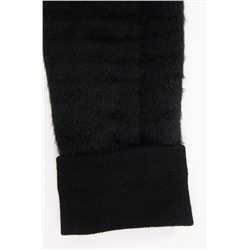 Лосины в рубчик утепленные (черные) Б14802-7М