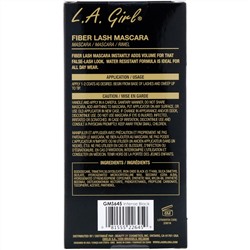 L.A. Girl, Тушь для ресниц Fiber Lash Mascara, оттенок Intense Black, 8 мл