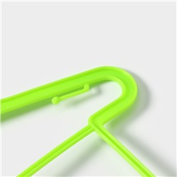 Плечики - вешалки для одежды Доляна «Домик», 5 шт., детские, многоуровневые, 29×39.5 см, зелёные