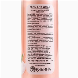 Гель для душа женский, 100 мл, аромат молочного персика, Beauty Fox