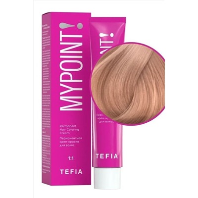 TEFIA Mypoint 9.85 Перманентная крем-краска для волос / Очень светлый блондин коричнево-красный, 60 мл KRISTALLER, 1114498
