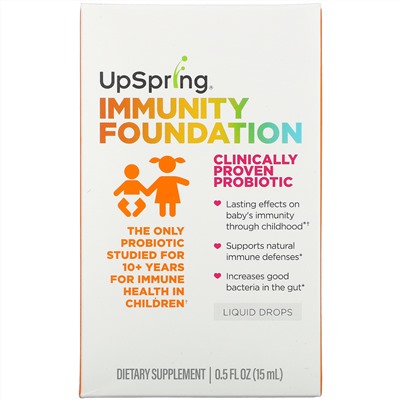 UpSpring, Immunity Foundation, Liquid Drops, 0.5 fl oz ( 15 ml)