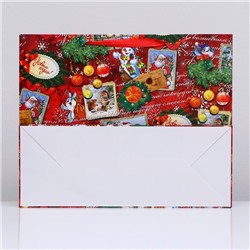 Пакет подарочный ламинированный новогодний «С Новым годом», 49×40×19 см