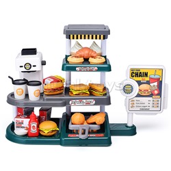 Игровой набор супермаркет "Мини кафе" (71 предмет) в коробке