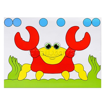 Мозаика (d.40мм/100 деталей) с прозрачным полем