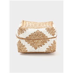 Корзинка плетёная «Манадо», 24×24×15 см, бамбук, светлая