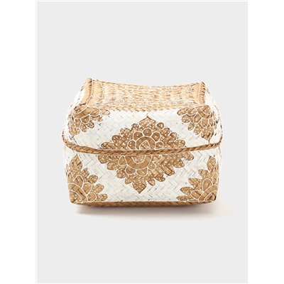 Корзинка плетёная «Манадо», 24×24×15 см, бамбук, светлая