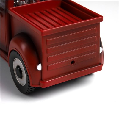 Светодиодная фигура «Машина снеговика» 22×11×9 см, пластик, батарейки ААх3 (не в комплекте), USB, свечение тёплое белое