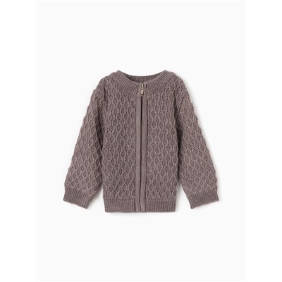 Джемпер детский вязаный MINAKU, цвет кофейный, рост 68-74 см