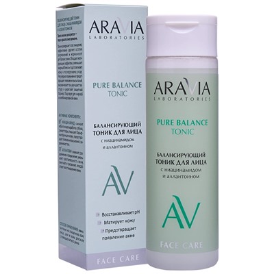 ARAVIA Laboratories Балансирующий тоник для лица с ниацинамидом и аллантоином Pure Balance Tonic 200 мл