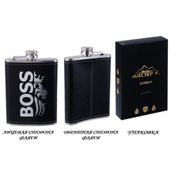 Фляжка BOSS, нержавеющая сталь, 240 мл, 8 oz