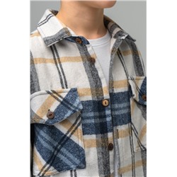 Детская теплая фланелевая рубашка в клетку Happyfox