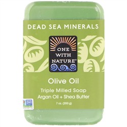 One with Nature, Triple Milled Soap Bar, Olive Oil, 7 oz (200 g)