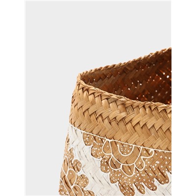 Корзинка плетёная «Манадо», 24×24×15 см, бамбук, светлая