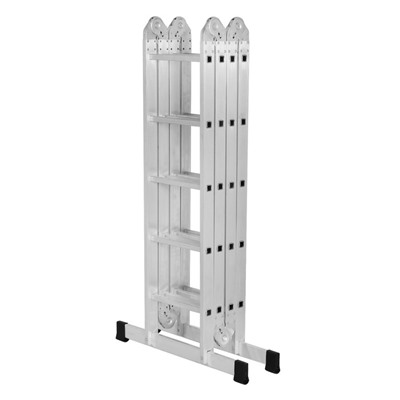 Лестница-трансформер ТУНДРА, алюминиевая, 4×5 ступени
