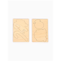 Роспись по дереву на магнитах «В ожидании праздника», набор для творчества