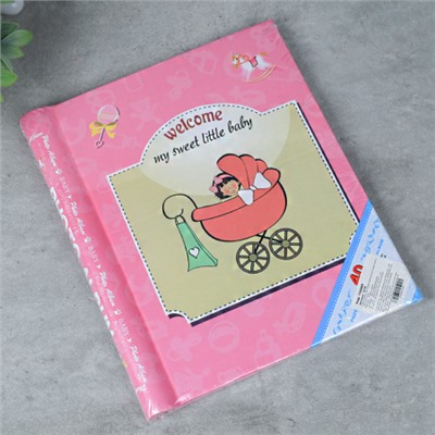 Фотоальбом магнитный 20 листов С новорожденным / 031B /уп 40/ (Голубой)