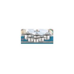 Набор посуды, 12пр (2,1л, 2*2,9л, 2*3,9л, 6,6л) LODI нерж. сталь