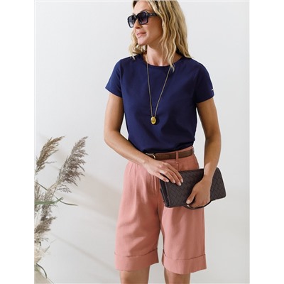 Шорты-бермуды из плотного лиоцелла