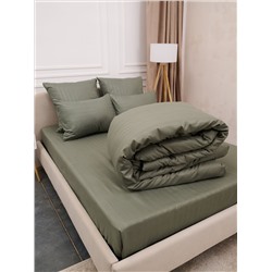 Постельное белье микрофибра страйп - Хаки