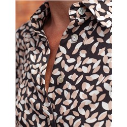 Блузка из вискозы с принтом