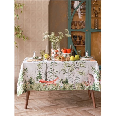 Скатерть «Этель. Лесная сказка», 148×112 ±2 см с ГМВО, 100% хлопок, саржа 190 г/м²