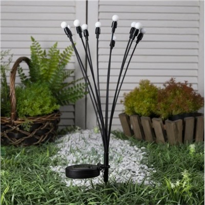 Садовый светильник 5 РЕЖИМОВ , 10ЛАМП на солнечной батарее , желтые шарики