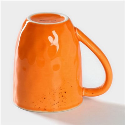 Кружка Magistro «Церера», 400 мл, фарфор, оранжевая