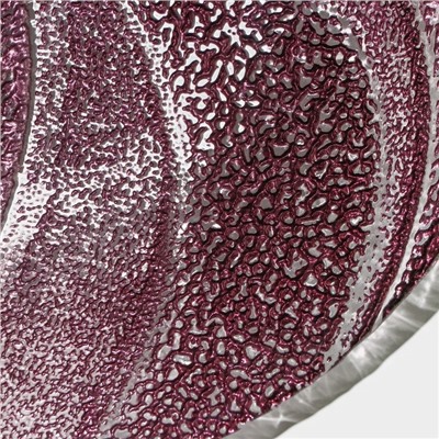 Тарелка подстановочная «Драхна», d=33 см, стекло, бордовая