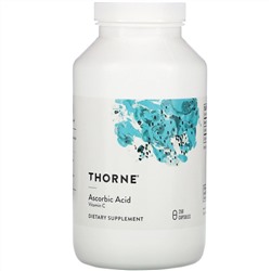 Thorne Research, аскорбиновая кислота, 250 капсул