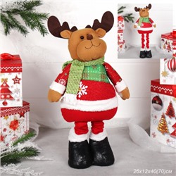 Новогоднее украшение Олень на телескопических ножках 40/70см / HS2022 /уп 36/