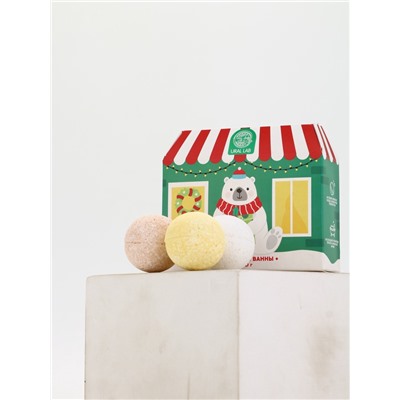 Бомбочки для ванны в домике «Медведь», набор 6 шт. × 40 г, URAL LAB