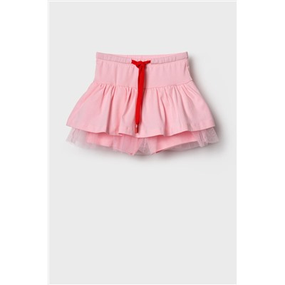 Юбка-шорты трикотажные для девочек PLAYTODAY, 1240335