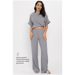 Брюки-палаццо Муслин (серые) Б14581-52М