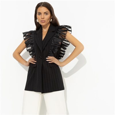 Жилет прямого кроя, Это восторг (black)