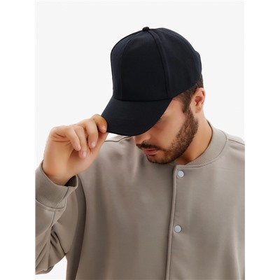 Бейсболка мужская однотонная MINAKU, размер 58, чёрная