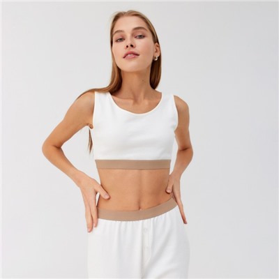 Брюки женские домашние MINAKU: Home collection, цвет экрю, размер 50