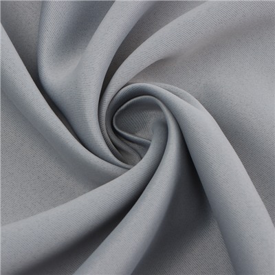 Штора блэкаут портьерная «Этель», 145×265 см, серая