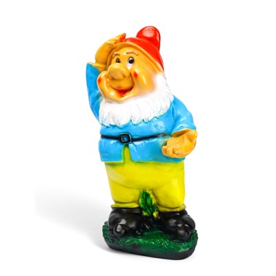 Садовая фигура из гипса «Гном с протянутой рукой», 25×21×43 см