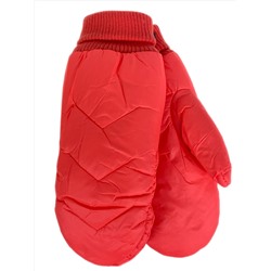 Зимние женские варежки с подкладом из искусственного меха, цвет коралловый