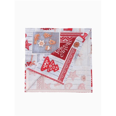 Скатерть новогодняя рогожка DomoVita Чудеса 110×150 см, рогожка 170 г/м², хл100%