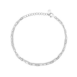 Браслет из серебра без вставки, ТФБ-2335