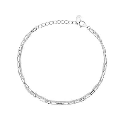 Браслет из серебра без вставки, ТФБ-2335