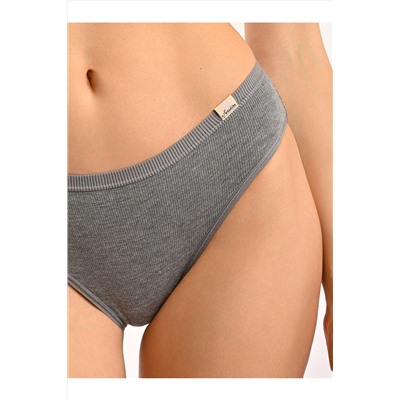 Женские трусы из вискозы в рубчик INDEFINI, 1235507