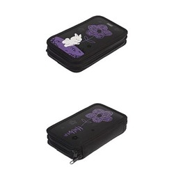 Пенал 6-ти ств. 190х110 мм "Лиловый" с табл.умножения (094765) 47129 Хатбер